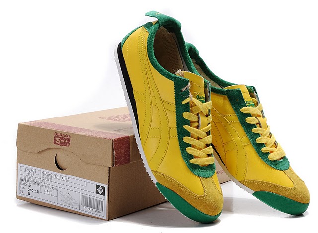Men's Onitsuka Tiger Mexico 66 LAUTA Shoes (Yellow/ Green) - Click Image to Close