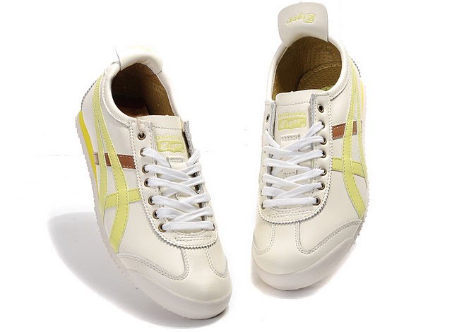 Men's Onitsuka Tiger Mexico 66 LAUTA Shoes (Beige/ Light Blue/ Brown) - Click Image to Close