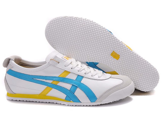 (White/ Blue/ Yellow) Mexico 66 Shoes - Click Image to Close