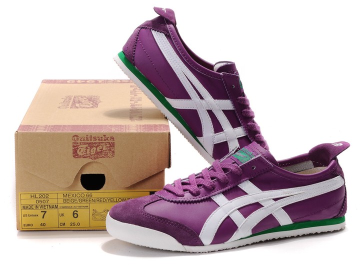 (Purple/ White/ Green) Mexico 66 Shoes - Click Image to Close