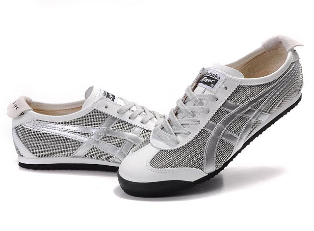 Men's ASICS Onitsuka Tiger Mexico 66 Sport Shoes (Silver) - Click Image to Close