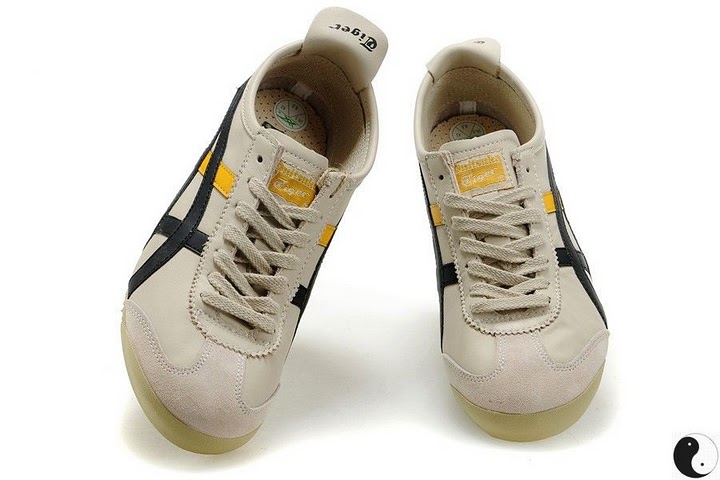 (Beige/ Grey) Onitsuka Tiger Mexico 66 Shoes - Click Image to Close