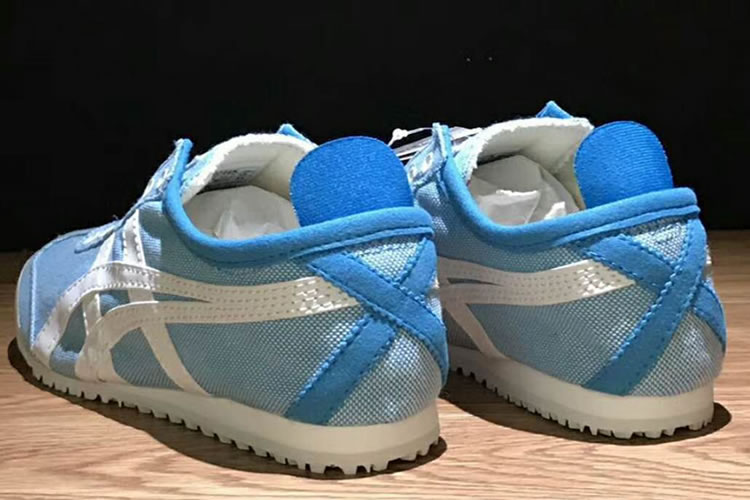 (Light Blue/ White) Onitsuka Tiger Slip On Women Shoes - Click Image to Close