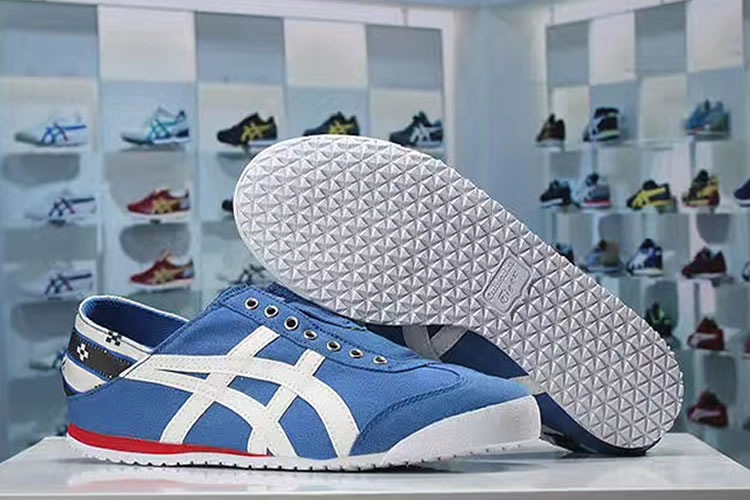 (Blue/ White/ Red) Onitsuka Tiger Slip On Shoes