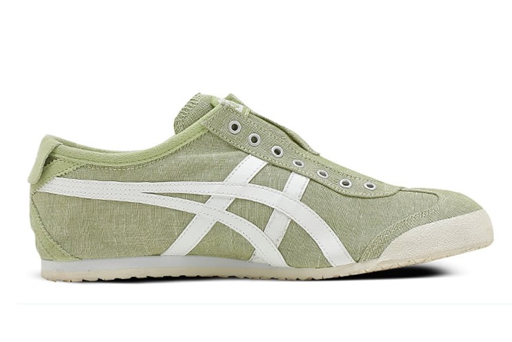 (LT Green/ White) Onitsuka Tiger Mexico 66 Slip On Shoes