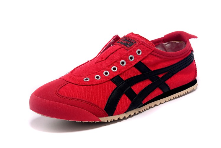 (Red/ Black) Onitsuka Tiger SLIP ON Shoes - Click Image to Close