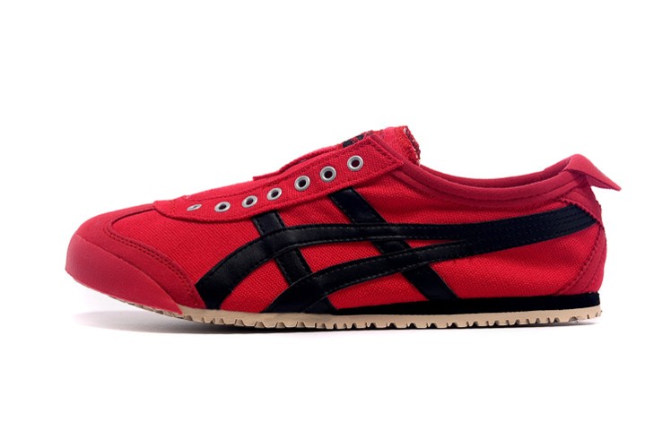 (Red/ Black) Onitsuka Tiger SLIP ON Shoes - Click Image to Close