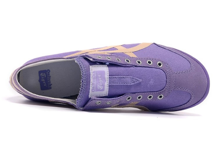 (Purple/ Beige) Onitsuka Tiger Mexico 66 Slip On Shoes