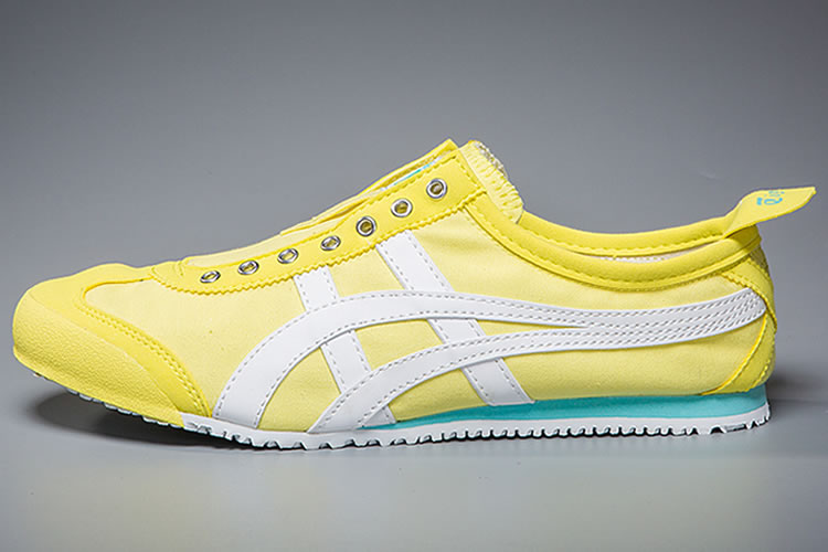 (Yellow/ White/ Green) Onitsuka Tiger Mexico 66 Slip On Shoes - Click Image to Close