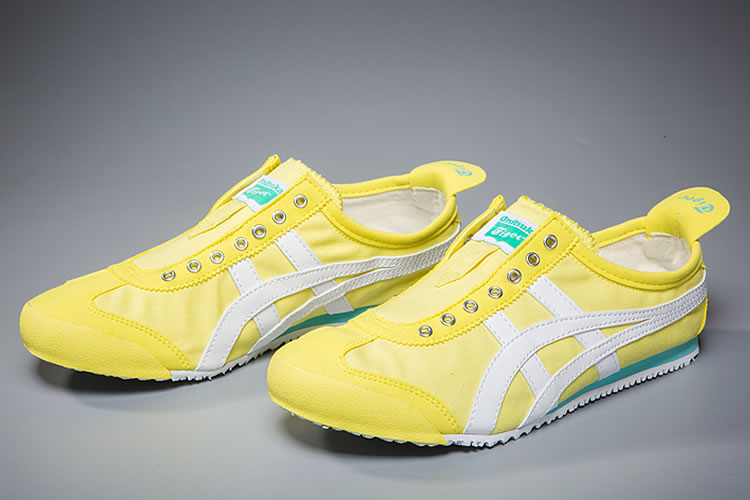 (Yellow/ White/ Green) Onitsuka Tiger Mexico 66 Slip On Shoes - Click Image to Close