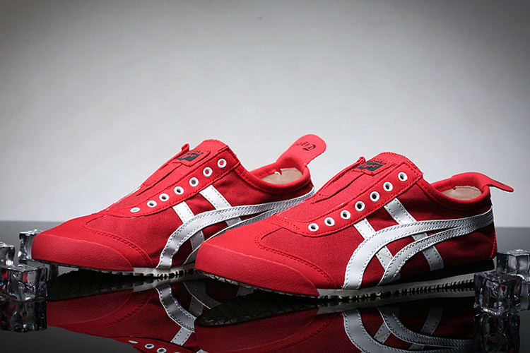 (Red/ White) Onitsuka Tiger Mexico 66 Slip On Shoes - Click Image to Close