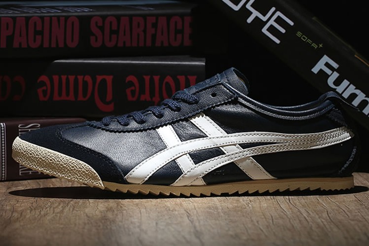 (Army Blue/ Beige) Onitsuka Tiger Mexico 66 DELUXE Shoes - Click Image to Close