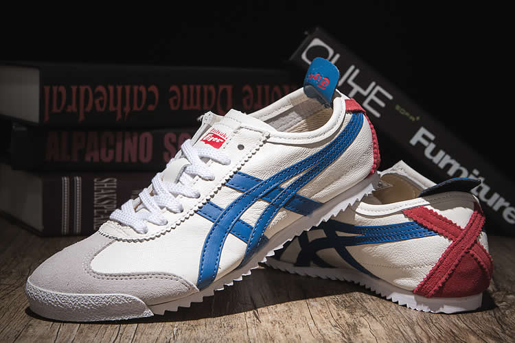 ASICS Onitsuka Tiger (White/ Blue/ Red) Nippon Made Shoes
