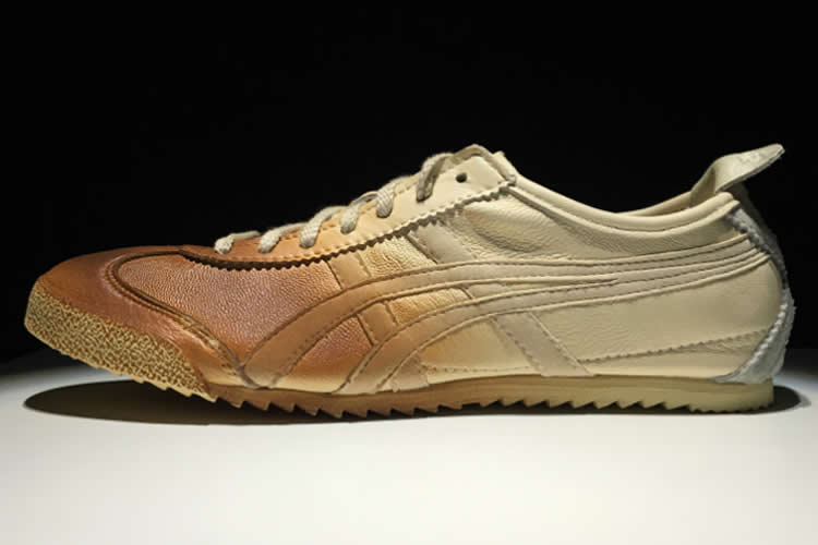 (Beige/ Orange) Mexico 66 DELUXE Womens Shoes - Click Image to Close