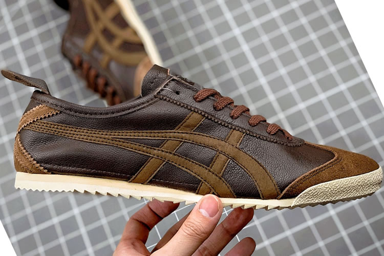 Chocolate Onitsuka Tiger Mexico 66 Deluxe Shoes - Click Image to Close