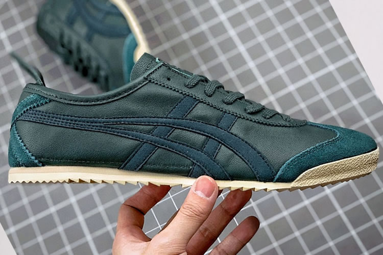 (Dark Green) Onitsuka Tiger Mexico 66 Deluxe Shoes - Click Image to Close