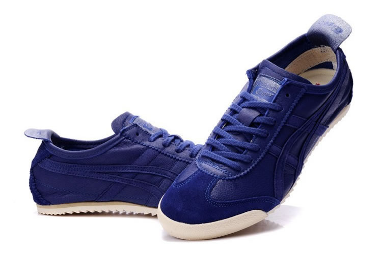 Purple Blue Onitsuka Tiger MEXICO 66 Deluxe Shoes - Click Image to Close