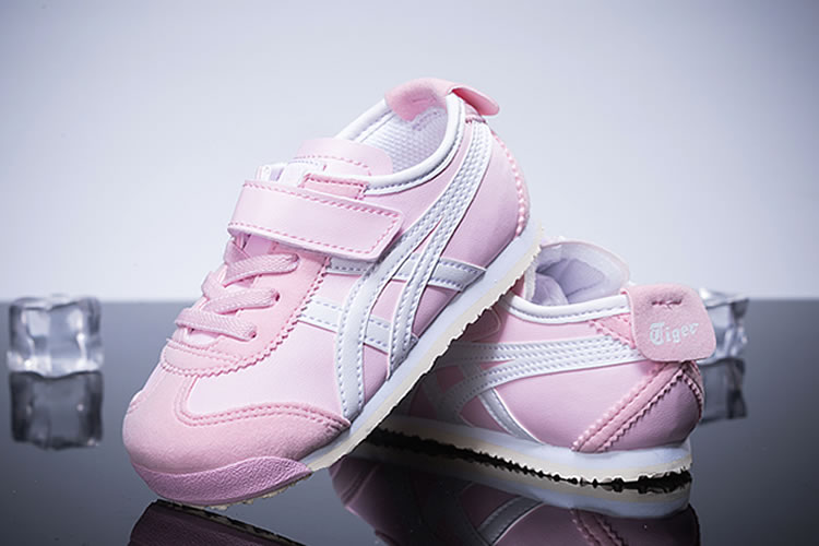 (Pink/ White) Onitsuka Tiger Mexico 66 PS Kid's Shoes - Click Image to Close