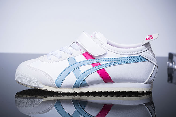 (White/ Light/ Red) Onitsuka Tiger Mexico 66 PS Kid's Shoes - Click Image to Close