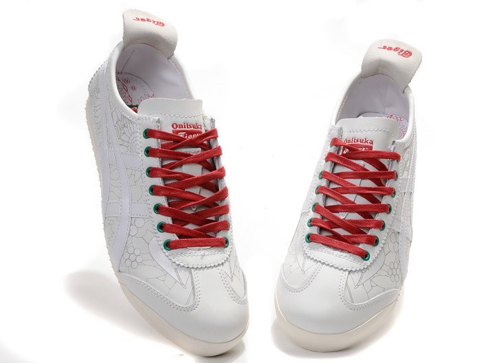 Onitsuka Tiger (White/ Red) Mexico 66 LAUTA Shoes - Click Image to Close