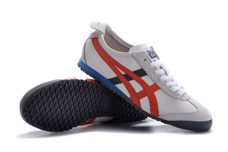 (White/ Brown) Onitsuka Tiger Mexico 66 Shoes - Click Image to Close