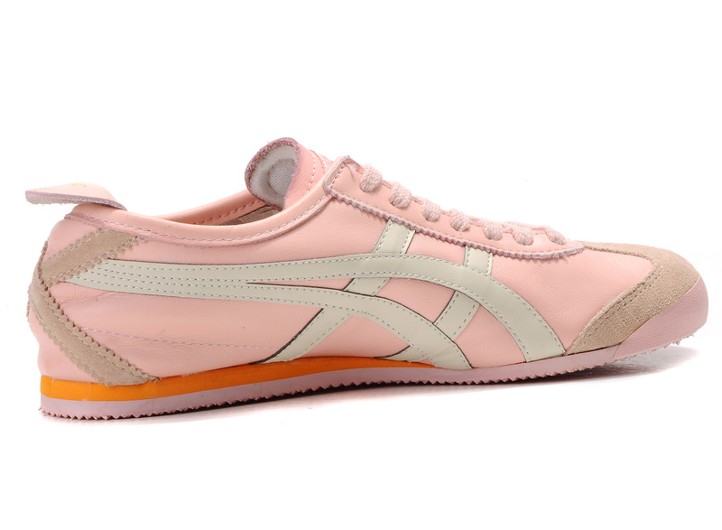 Female Onitsuka Tiger (White/ Pink) MEXICO 66 Shoes - Click Image to Close