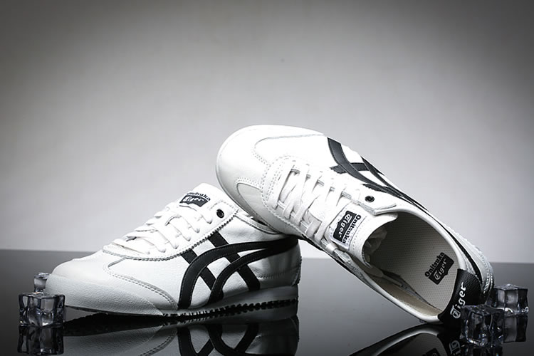 (White/ Black) Onitsuka Tiger Mexico 66 shoes - Click Image to Close