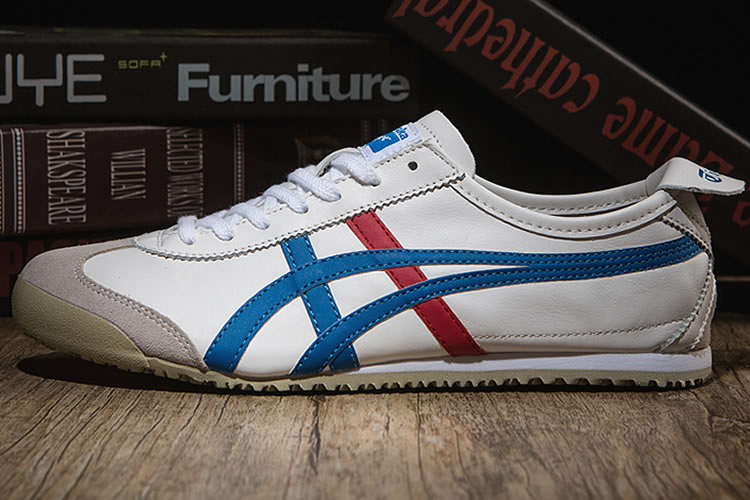 (White/ Blue/ Red) Onitsuka Tiger Mexico 66 Classical Shoes