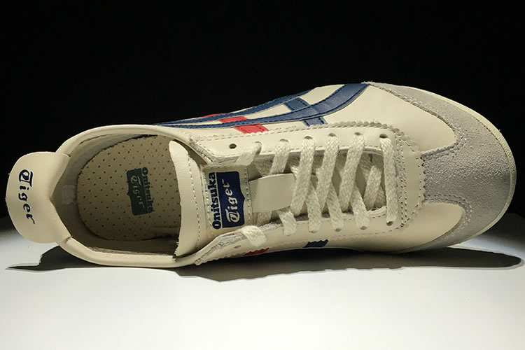 (White/ Blue/ Red/ Gold) Mexico Mid Runner Shoes - Click Image to Close