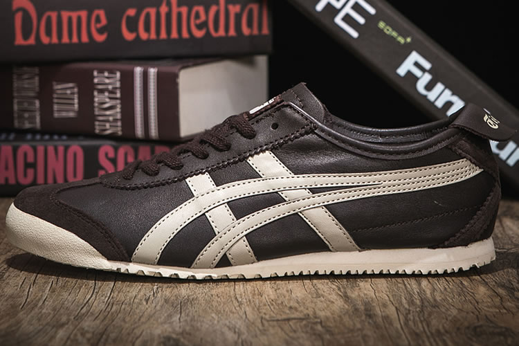 (Brown/ Beige) Onitsuka Tiger Mexico 66 Shoes - Click Image to Close