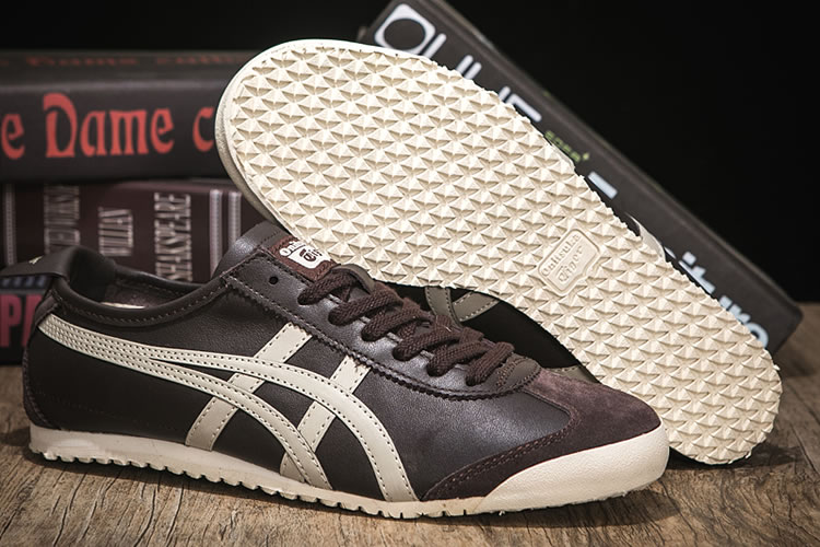 (Brown/ Beige) Onitsuka Tiger Mexico 66 Shoes - Click Image to Close
