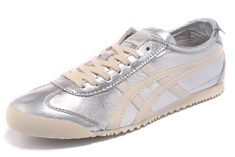 (Silver/ White) Onitsuka Tiger Mexico 66 New Shoes - Click Image to Close