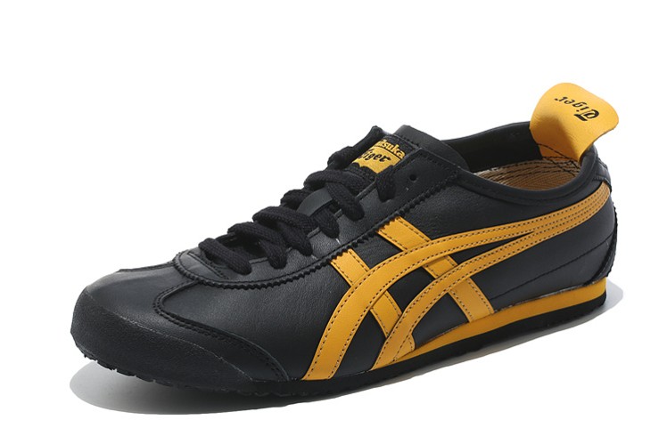 Mens Onitsuka Tiger (Black/ Yellow) Mexico 66 Shoes - Click Image to Close