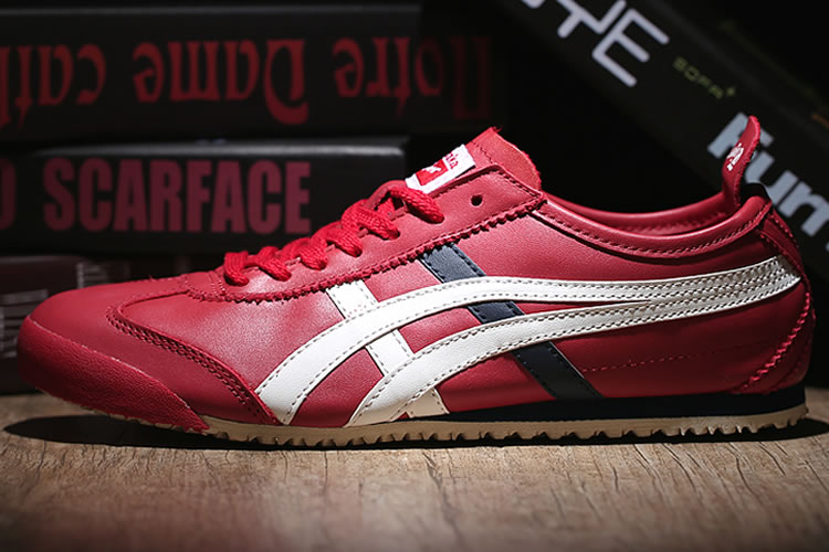 (Red/ White/ DK Blue) Onitsuka Tiger Mexico 66 Shoes