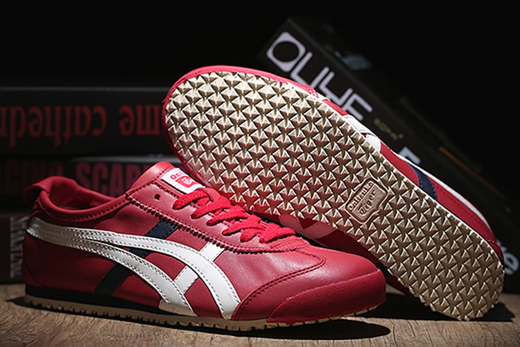 (Red/ White/ DK Blue) Onitsuka Tiger Mexico 66 Shoes