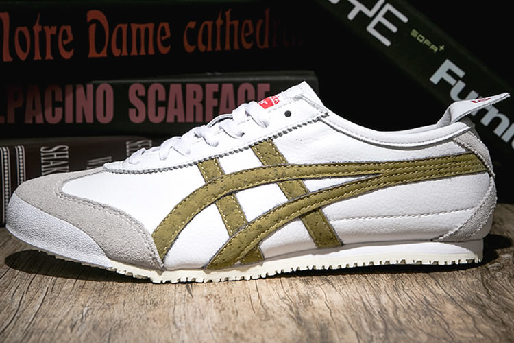 Onitsuka Tiger Mexico 66 (White/ Gold) New Shoes - Click Image to Close