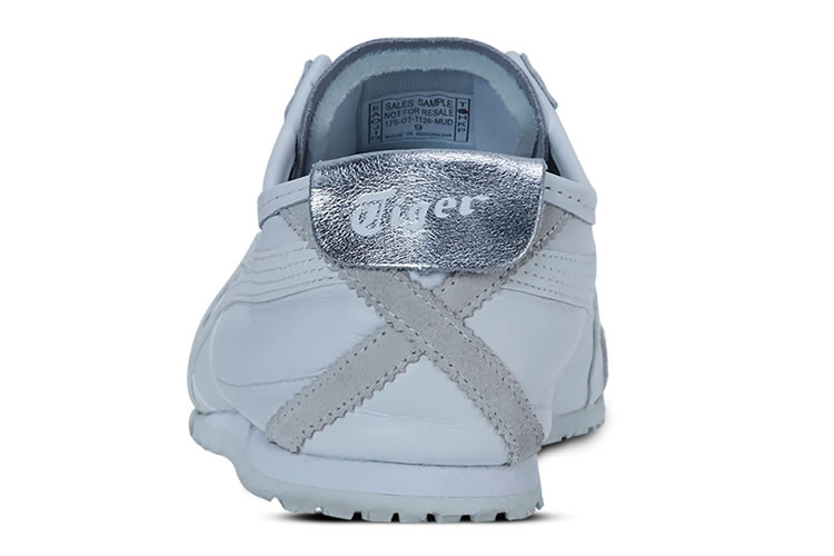 (White/ Silver) Onitsuka Tiger Mexico 66 Shoes - Click Image to Close