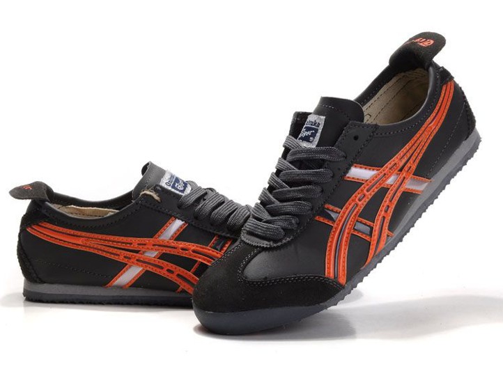 (White/ Black/ Orange) Onitsuka Tiger Mexico Mid Runnner PS Kid shoes - Click Image to Close