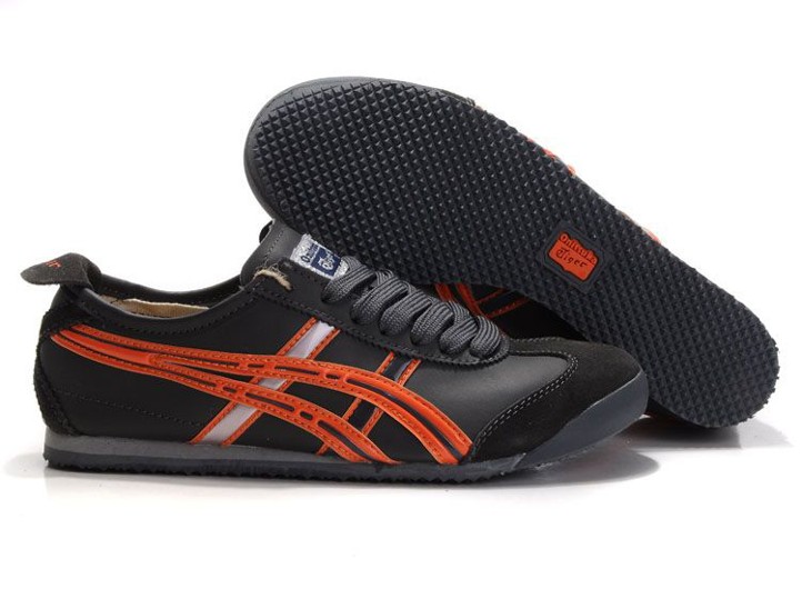 (White/ Black/ Orange) Onitsuka Tiger Mexico Mid Runnner PS Kid shoes - Click Image to Close