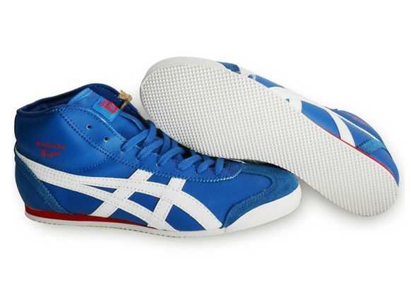 (White/ Red) Onitsuka Tiger Mid Runner (Japan) Shoes - Click Image to Close