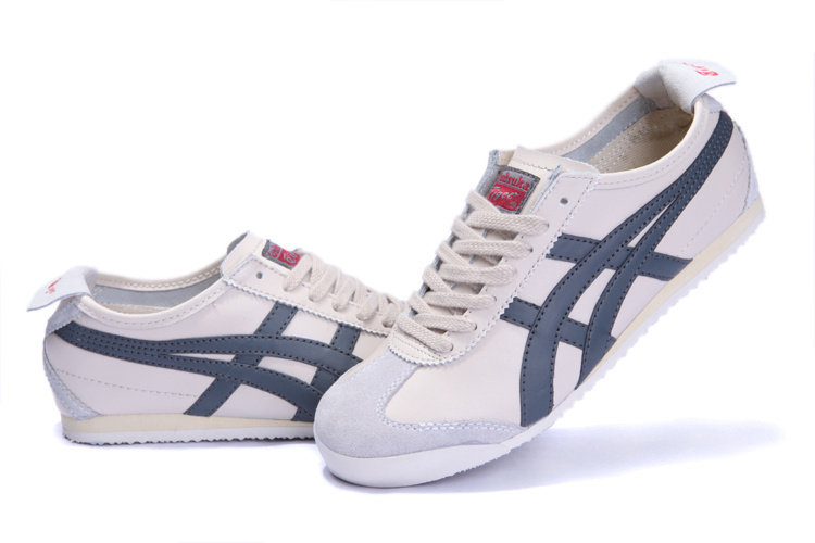 (Beige/ Army Blue/ Green) Onitsuka Tiger Mexico 66 Shoes - Click Image to Close
