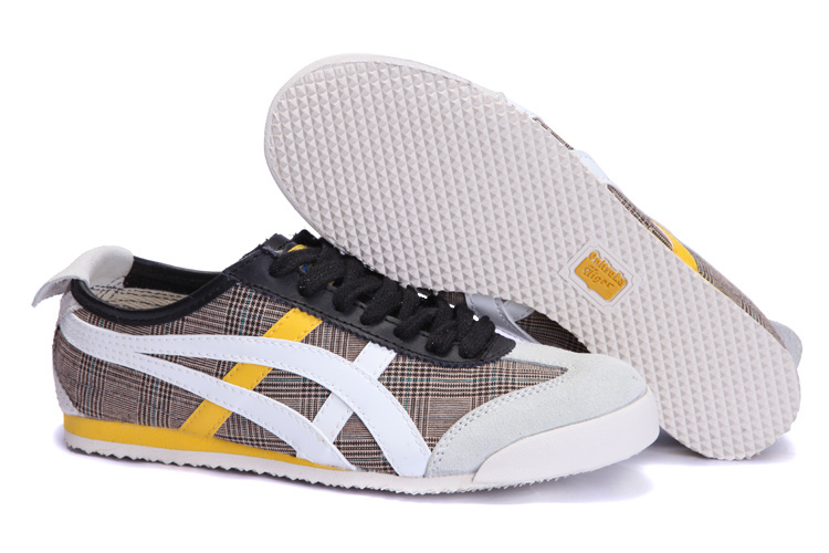 Onitsuka Tiger Mens Shoes (Grey/ White / Yellow) - Click Image to Close