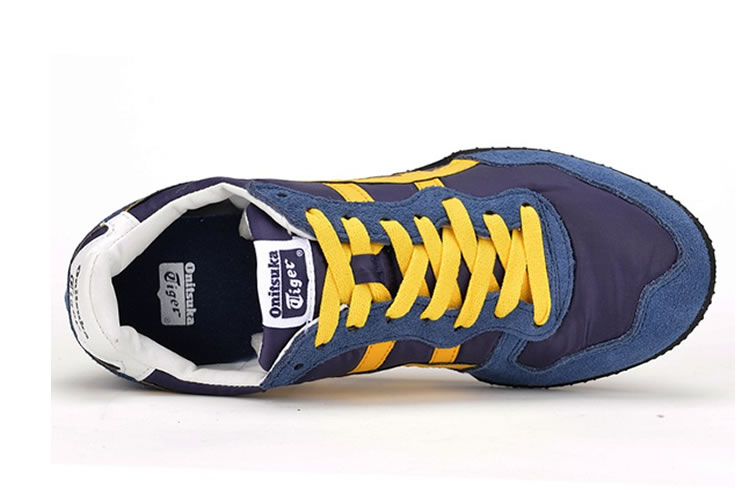 (Purple/ DK Blue/ Yellow) Onitsuka Tiger Serrano Shoes - Click Image to Close