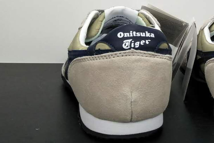 (Beige/ DK Blue) Onitsuka Tiger Serrano Shoes - Click Image to Close