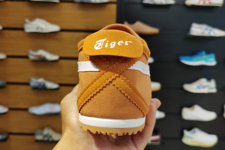 (Rust Orange/ Cream) Mexico 66 Slip On Shoes