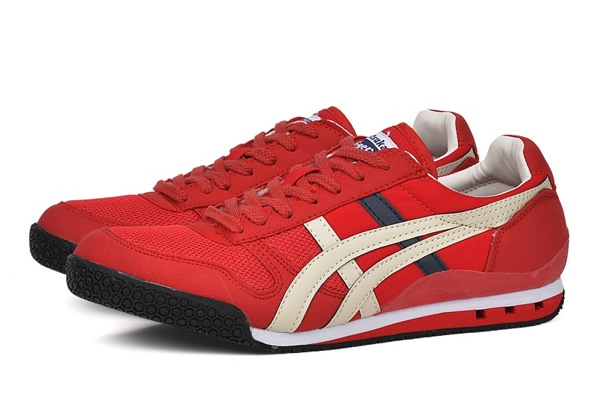 (Red/ Beige/ DK Blue) Onitsuka Tiger Ultimate 81 Shoes - Click Image to Close