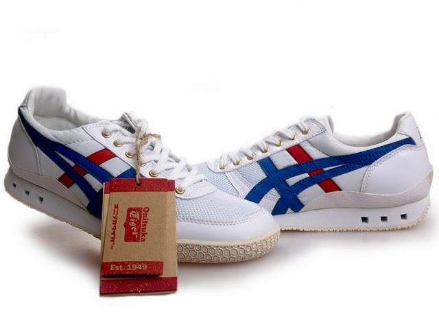 (White/ Blue/ Red) Onitsuka Tiger Ultimate 81 EX Shoes - Click Image to Close