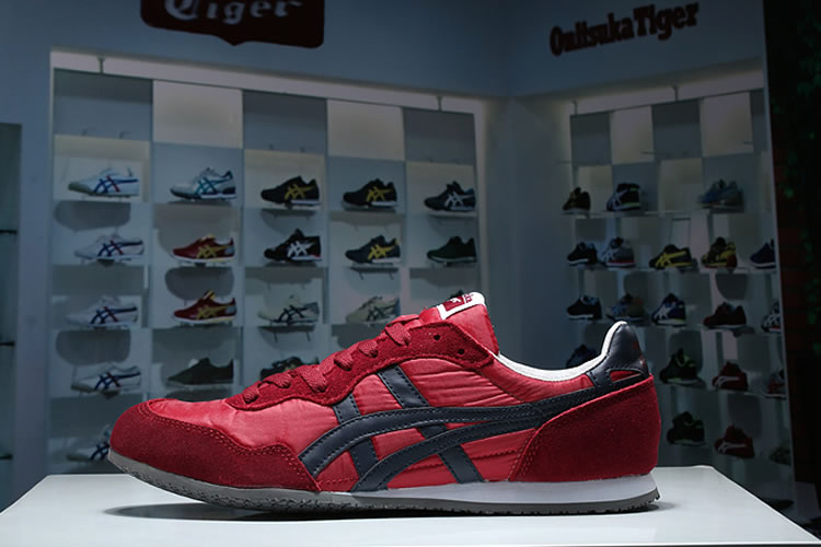 (Red/ DK Blue) Onitsuka Tiger Ultimate 81 Shoes - Click Image to Close