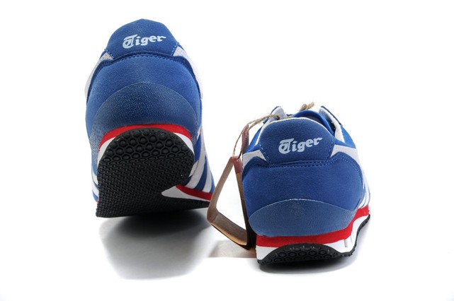 Blue White Red Onitsuka Tiger Ultimate 81 Shoes - Click Image to Close