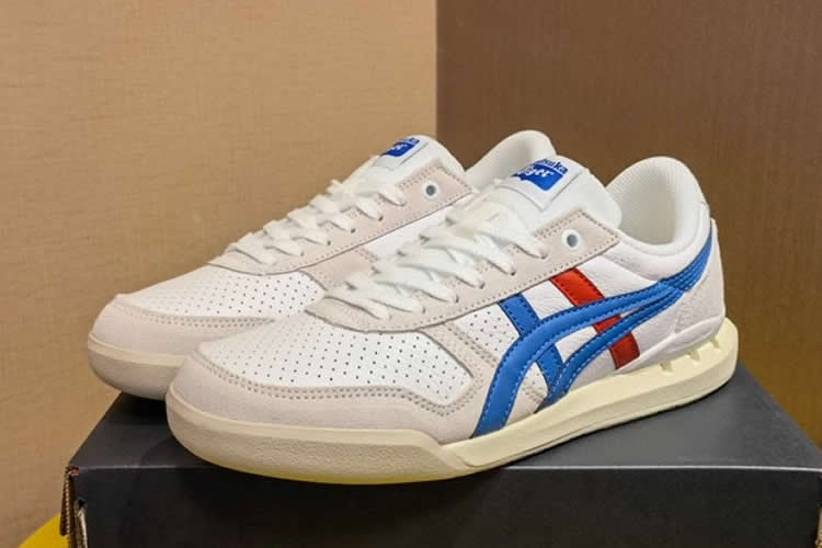 (White/ Blue/ Red) Onitsuka Tiger Ultimate 81 EX Shoes